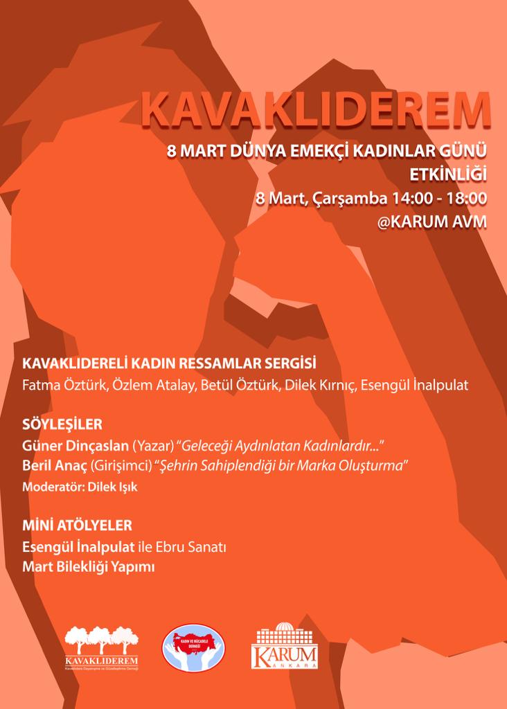 8 MART’TA KARUM’DAYIZ.. DÜNYA EMEKÇİ KADINLAR GÜNÜNDE KAVAKLIDEREM DERNEĞİ İLE  KADIN VE MÜCADELE DERNEĞİ ORTAK ETKİNLİK DÜZENLEDİ